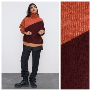 NWOT. Zara Mohair/Wool Knit Sweater. Size M.